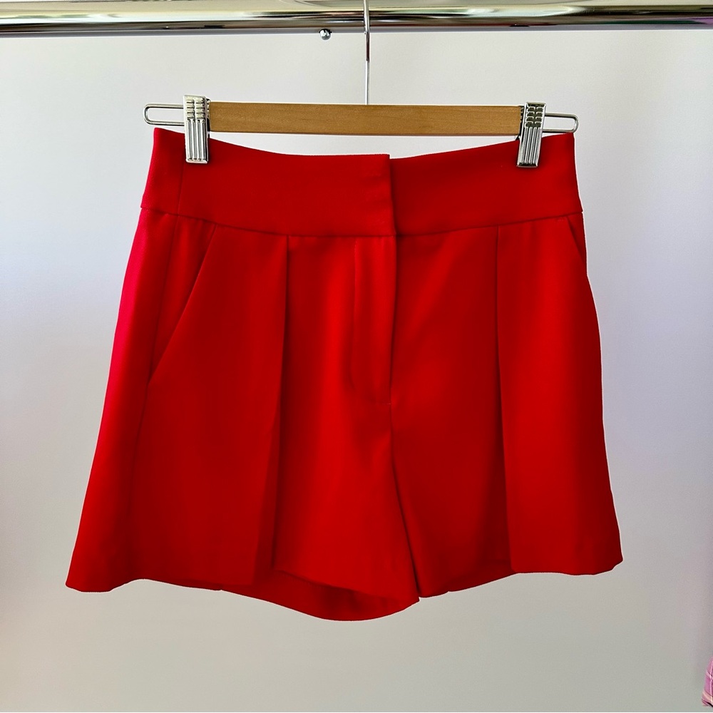 Express High Waist Red Women's Shorts
